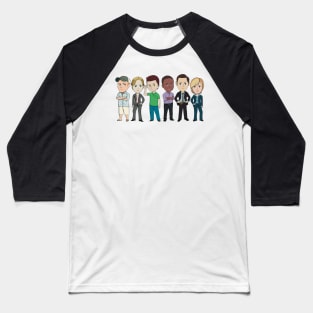 Team Psych 6 Character Baseball T-Shirt